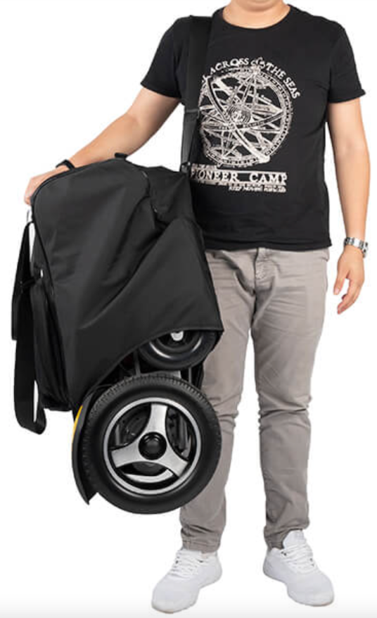 Motus - iM.4 Folding Powered Wheelchair in carry bag